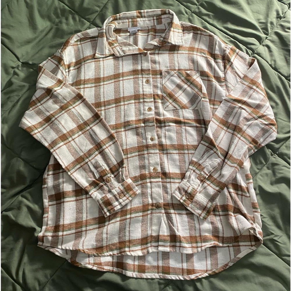 plaid button down shirt